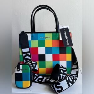 NWT- Karl Lagerfeld - Paris Maybelle Multicolor With Pouch